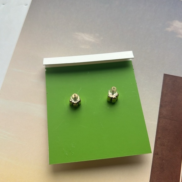 New Kate Spade owl stud earring mother of pearl / gold - Picture 7 of 9